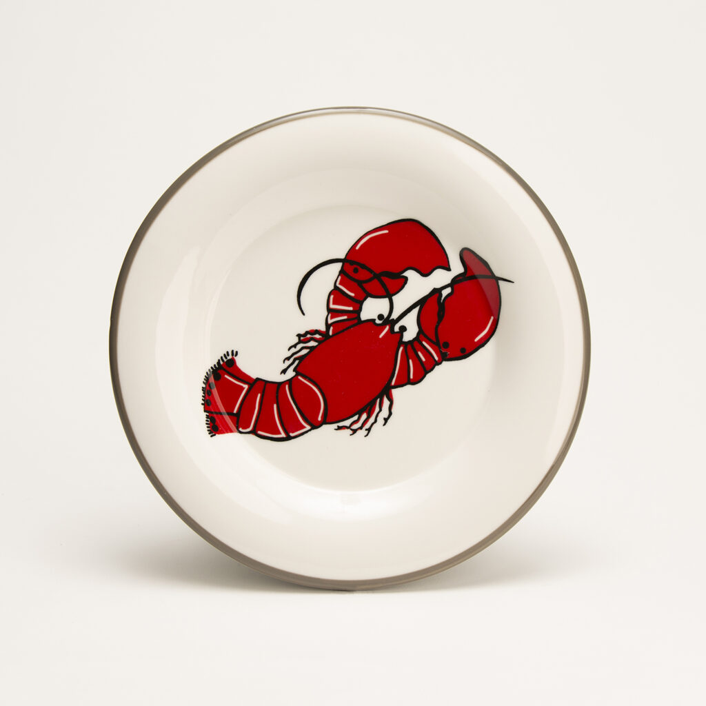 7.5" Round Plate Lobster (QTY 6 Plates) Shard at Home